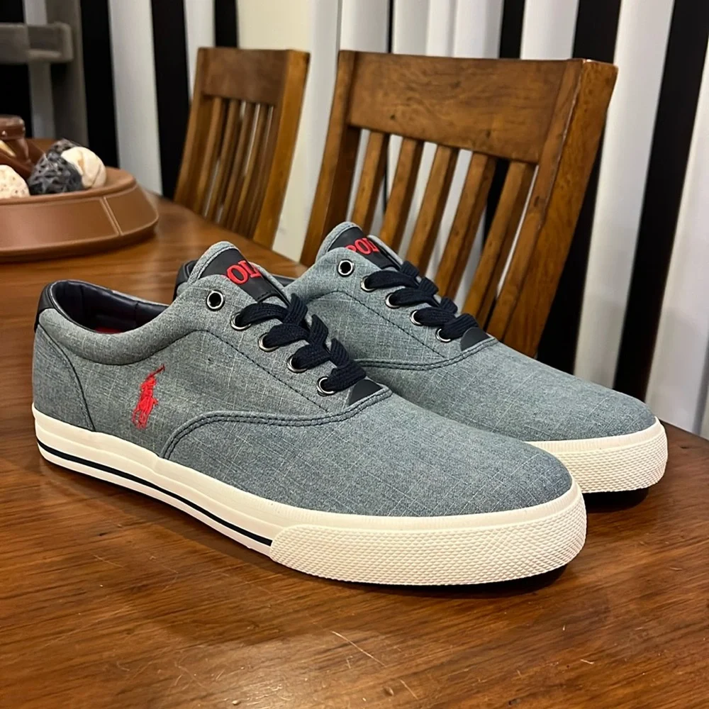 Polo Ralph Lauren Vaughn Chambray boat Shoes Sneakers new Mens Size 12
